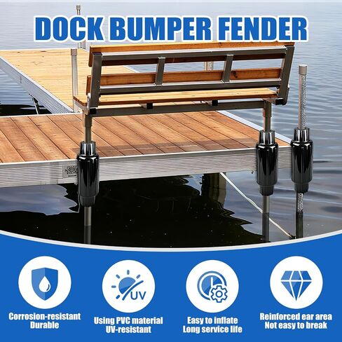 Slide-On Post Dock Fender Bumper, Boat Dock Bumpers Fenders Slip-Over Dock Leg Pipes Pole and Mounting Brackets, Vertical Protection in Saudi Arabia