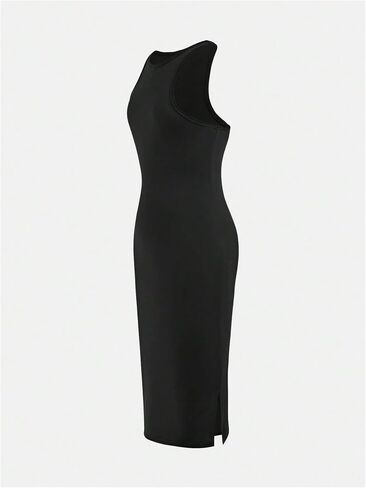 Oyoangle Cute Girl's 2 قطعة ملابس Midi Tank Dress Side Side and Mollow in Kuwait