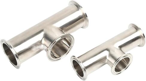 1pc 1.5 بوصة 2 بوصة Tri Clamp أداة Tee مع Glass Glass SS304/316L Homebrew Beer Craft Parts Clamp Clamp Glass (Tee Sight Glass OD51 ، SS316L) in Saudi Arabia