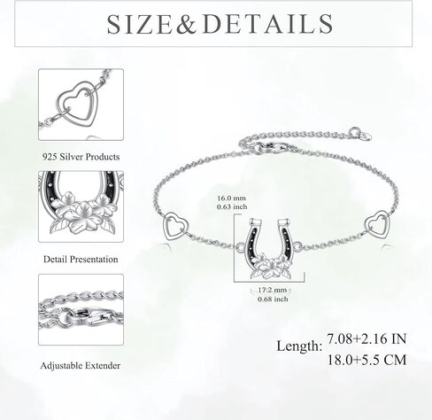 AOBOCO مرساة سوار 925 الفضة الاسترليني سوار انفينيتي مرساة مجوهرات هدايا للنساء الفتيات in Kuwait