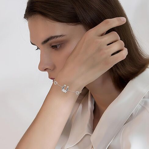 AOBOCO مرساة سوار 925 الفضة الاسترليني سوار انفينيتي مرساة مجوهرات هدايا للنساء الفتيات in Kuwait