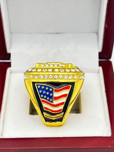 خواتم رياضية مخفضة HOME PLATE LEAGUE CHAMPION RING — هيكل ذهبي، حجر شفاف العنصر 5-36 in Saudi Arabia