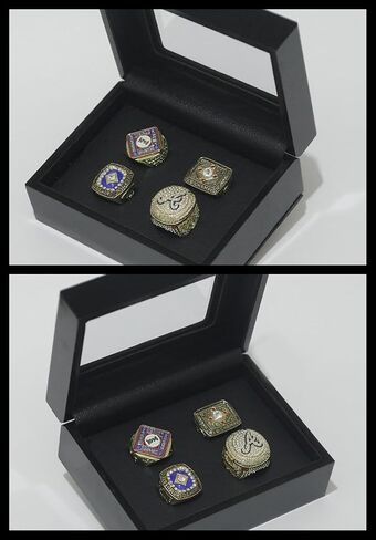 CLASSIC SERIES 1914 1957 1995 2021 ATL CHAMPIONSHIP RING SET Brave #Rarity Luxury Commemorative Sports Fan Detail Gift - Glory Collect Various Festivals Occasions with Sandalwood Box in Saudi Arabia
