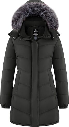 wantdo Women's Long Hooded Winter Coat Warm Quilted Puffer Jacket(Available in Plus Size) in Saudi Arabia