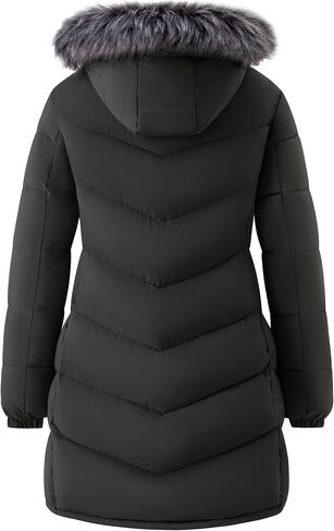 wantdo Women's Long Hooded Winter Coat Warm Quilted Puffer Jacket(Available in Plus Size) in Saudi Arabia