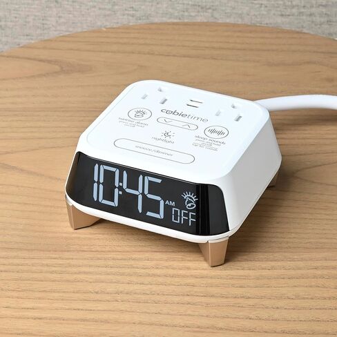 العلامة التجارية الأصلية Cubietime | شاحن سهلة الاستخدام ومريحة على مدار الساعة | 1 منفذ USB-A & 1 USB-C | 2 المنافذ المقاومة للعبث | كما رأينا في العلامات التجارية الفندقية العليا in Kuwait