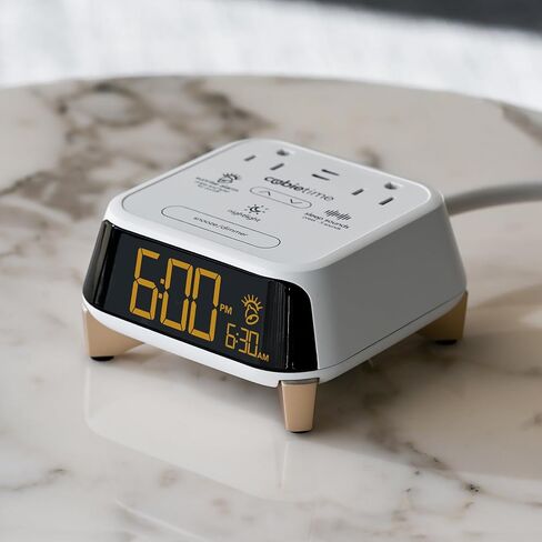 العلامة التجارية الأصلية Cubietime | شاحن سهلة الاستخدام ومريحة على مدار الساعة | 1 منفذ USB-A & 1 USB-C | 2 المنافذ المقاومة للعبث | كما رأينا في العلامات التجارية الفندقية العليا in Kuwait