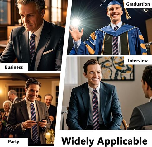 Striped Neck Ties for Men, 3.15" Plaid Mens Tie Classic Neckties for Business Graduation Party Wedding in Kuwait