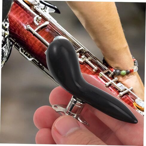 Yardwe Bassoon Hand Rest Detachable Thumb Support ABS Base Silver Plated Easy to Install Finger Holder for Bassoon Accessories Compact Wrist Rest Pad in Saudi Arabia