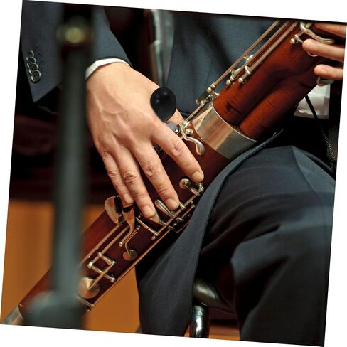 Yardwe Bassoon Hand Rest Detachable Thumb Support ABS Base Silver Plated Easy to Install Finger Holder for Bassoon Accessories Compact Wrist Rest Pad in Saudi Arabia