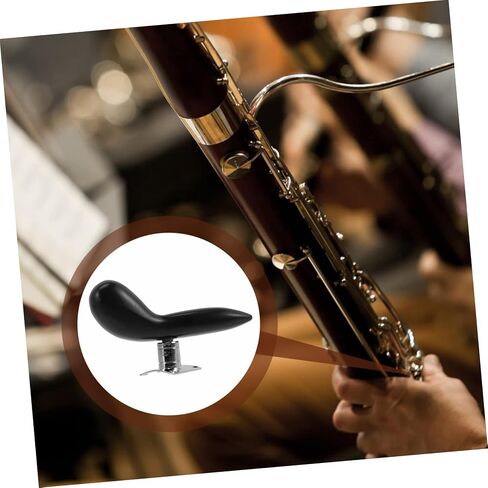 Yardwe Bassoon Hand Rest Detachable Thumb Support ABS Base Silver Plated Easy to Install Finger Holder for Bassoon Accessories Compact Wrist Rest Pad in Saudi Arabia