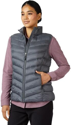 32 Degrees Heat Women’s Lightweight Packable Vest – Quilted Travel Vest for Cold Weather in Saudi Arabia
