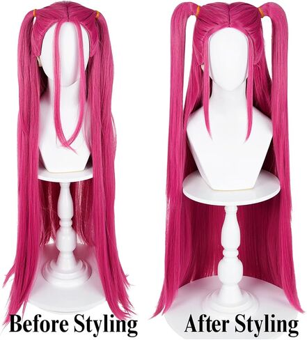 Short Red Wig Fluffy Spiky Burgundy Anime Game Hair Wig with Bangs for Women Girls Include Cap (Burgundy) in Kuwait