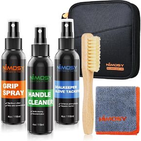 Pro Sport Grip Care Kit -Includes Grip Cleaner, Grip Spray and Goalkeeper Glove Tackfier, Grip Restore and Cleaner for Golf Football Shoes Baseball Tennis Pickleball Volleyball, Gifts for men in Saudi Arabia