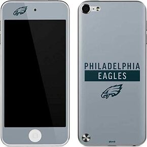 Skinit Decal MP3 Player Skin Compatible with iPod Touch (5th Gen&2012) - Officially Licensed NFL Philadelphia Eagles Silver Performance Series Design in Saudi Arabia