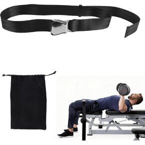 Nordic Hamstring Curl Strap, Polyester Premium Durable Nordic Curl Bench Belt Practical Home Gym Workout Accessories Suitable for Women Men (Black) in Saudi Arabia
