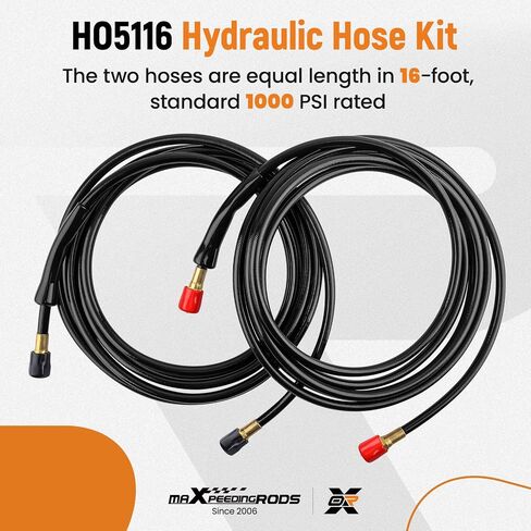 maXpeedingrods 16FT Outboard Hydraulic Steering Hose Kit HO5116 for SeaStar Teleflex Hydraulic Steering Systems, Hydraulic Outboard Steering Boat Hose Kit in Saudi Arabia