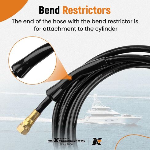 maXpeedingrods 16FT Outboard Hydraulic Steering Hose Kit HO5116 for SeaStar Teleflex Hydraulic Steering Systems, Hydraulic Outboard Steering Boat Hose Kit in Saudi Arabia