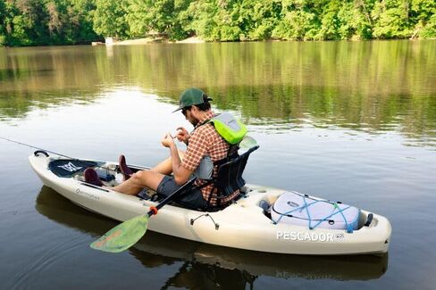 Perception Pescador Pro 12 | Sit on Top Fishing Kayak with Adjustable Lawn Chair Seat | Large Front and Rear Storage | 12 in Kuwait