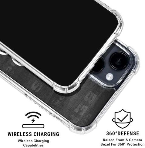 Skinit Clear Phone Case Compatible with iPhone 14 - Officially Licensed NFL Cincinnati Bengals Black & White Design in Saudi Arabia