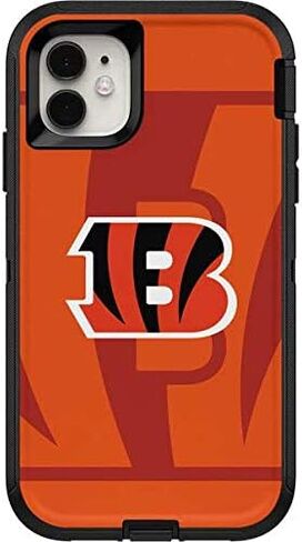 Skinit Decal Skin Compatible with OtterBox Defender iPhone 11 Case - Officially Licensed NFL Cincinnati Bengals Double Vision Design in Saudi Arabia