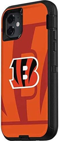 Skinit Decal Skin Compatible with OtterBox Defender iPhone 11 Case - Officially Licensed NFL Cincinnati Bengals Double Vision Design in Saudi Arabia
