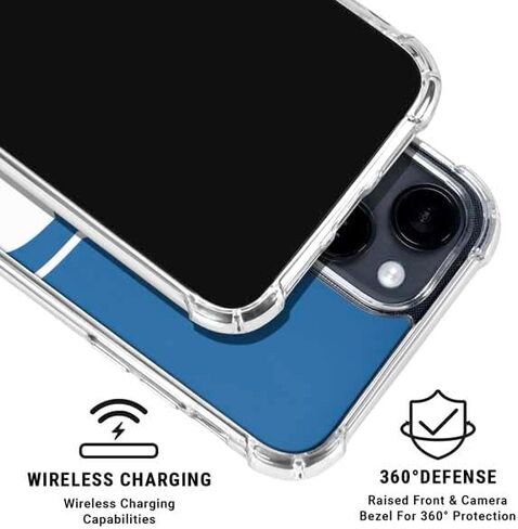 Skinit Clear Phone Case Compatible with iPhone 15 - Officially Licensed NFL Seattle Seahawks Retro Logo Design in Saudi Arabia