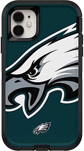 Skinit Decal Skin Compatible with OtterBox Defender iPhone 11 Case - Officially Licensed NFL Philadelphia Eagles Large Logo Design in Saudi Arabia