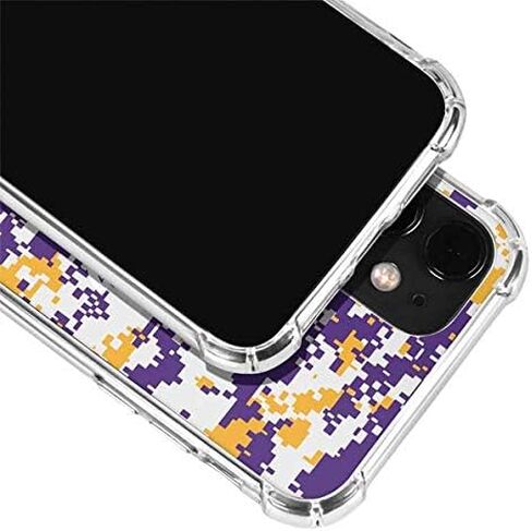 Skinit Clear Phone Case Compatible with iPhone 12 Mini - Officially Licensed NBA Los Angeles Lakers Digi Camo Design in Saudi Arabia