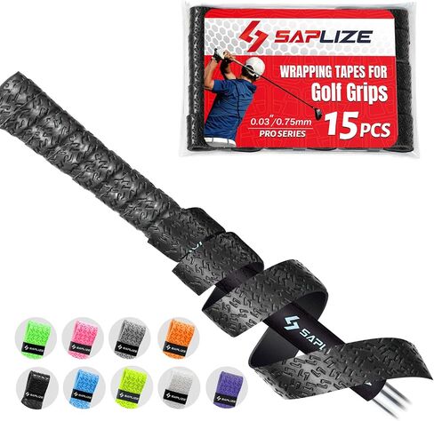 SAPLIZE Golf Grip Wrapping Tapes, 3 Or 15 Pack Tacky PU Overgrip Tapes, New Regripping Solution for Golf Club Grips in Saudi Arabia