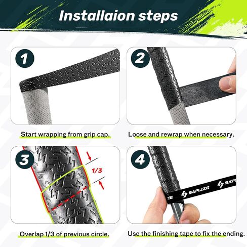 SAPLIZE Golf Grip Wrapping Tapes, 3 Or 15 Pack Tacky PU Overgrip Tapes, New Regripping Solution for Golf Club Grips in Saudi Arabia