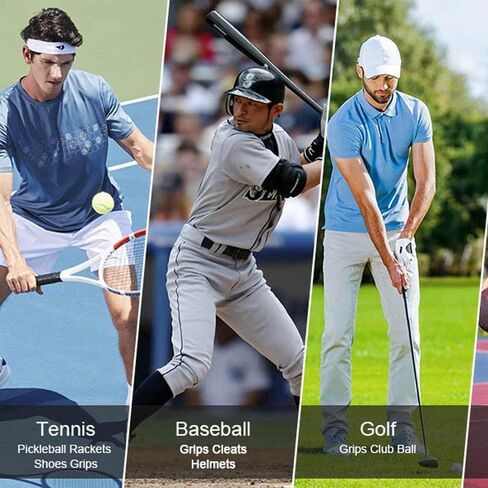 2 in 1 Grip Restore and Cleaner for Golf, Tennis, Pickleball, Football, Baseball, Basketball, Soccer, Volleyball - Removes Dirt and Oil,Improving Sports Shoe Grip Performance Enhancer in Saudi Arabia
