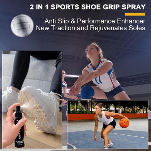 2 in 1 Grip Restore and Cleaner for Golf, Tennis, Pickleball, Football, Baseball, Basketball, Soccer, Volleyball - Removes Dirt and Oil,Improving Sports Shoe Grip Performance Enhancer in Saudi Arabia