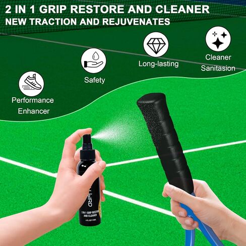 2 in 1 Grip Restore and Cleaner for Golf, Tennis, Pickleball, Football, Baseball, Basketball, Soccer, Volleyball - Removes Dirt and Oil,Improving Sports Shoe Grip Performance Enhancer in Saudi Arabia
