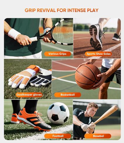 Pro Sport Grip Care Kit -Includes Grip Cleaner, Grip Spray and Goalkeeper Glove Tackfier, Grip Restore and Cleaner for Golf Football Shoes Baseball Tennis Pickleball Volleyball, Gifts for men in Saudi Arabia