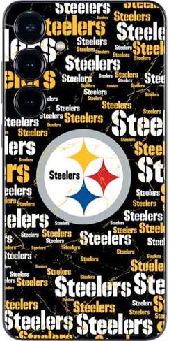 Skinit Decal Phone Skin Compatible with Galaxy S25 - Officially Licensed NFL Pittsburgh Steelers Large Logo Design in Saudi Arabia