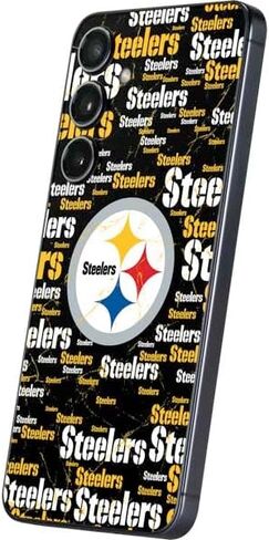 Skinit Decal Phone Skin Compatible with Galaxy S25 - Officially Licensed NFL Pittsburgh Steelers Large Logo Design in Saudi Arabia