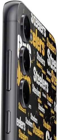 Skinit Decal Phone Skin Compatible with Galaxy S25 - Officially Licensed NFL Pittsburgh Steelers Large Logo Design in Saudi Arabia