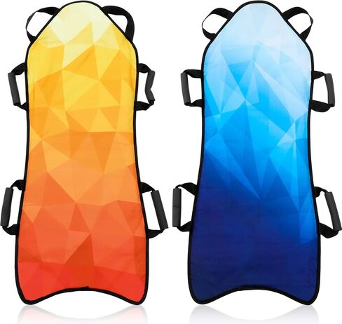 Soulchen 2 Pack Snow Sled for Adults Lightweight Portable Foam Toboggan Winter Snow Sled, Durable Sturdy Fabric Stitching, Handles with Steering, 45" in Saudi Arabia