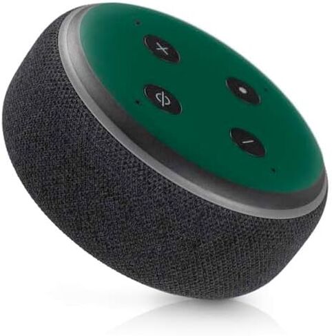 غلاف صوتي من Skinit متوافق مع Amazon Echo Dot 3 - تصميم شعار كبير مرخص رسميًا من NFL New York Jets in Saudi Arabia