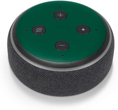 غلاف صوتي من Skinit متوافق مع Amazon Echo Dot 3 - تصميم شعار كبير مرخص رسميًا من NFL New York Jets in Saudi Arabia