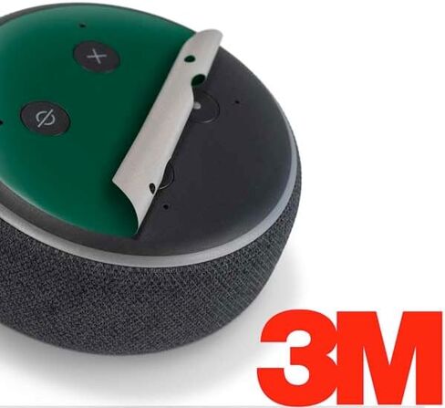 غلاف صوتي من Skinit متوافق مع Amazon Echo Dot 3 - تصميم شعار كبير مرخص رسميًا من NFL New York Jets in Saudi Arabia