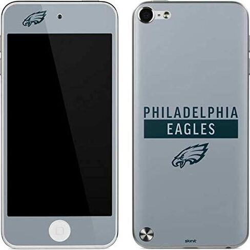 Skinit Decal MP3 Player Skin Compatible with iPod Touch (5th Gen&2012) - Officially Licensed NFL Philadelphia Eagles Silver Performance Series Design in Saudi Arabia