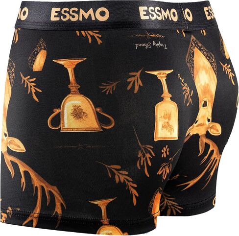 5 Pack Men's Boxer Briefs Soft Stretchy Breathable No Ride Up Comfortable Underwear for Daily Wear in Saudi Arabia