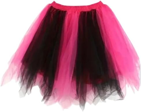 Boolavard البالغين النساء الثمانينات توتو تنورة الطبقات Tulle petticoat هالوين توتو in Saudi Arabia