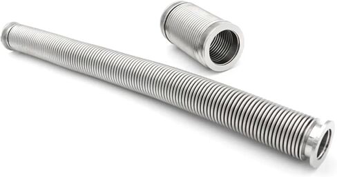 1pc KF16 KF25 KF40 KF50 BELLOWS VANCUM VACUUM مرنة مرنة 100-1000mm طول 304 الكشف عن تسرب الهيليوم الفولاذ المقاوم للصدأ (KF50،200 مم) in Saudi Arabia