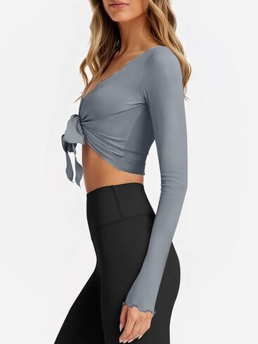 يوسفي تربط TIB Tops Long Sleeve Bolero تجاهل الباليه بيلاتيس بيلاتيس لليوغا صالة التمارين الرياضية in Saudi Arabia