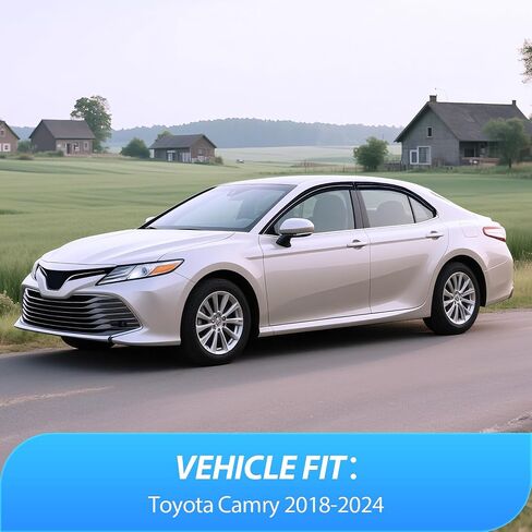 أقنعة نافذة Nilight لسيارة Honda Accord 2008 2009 2010 2011 2012 2013 2014 2015 2016 2017، عاكسات الرياح للنافذة الخارجية - 4 قطع in Kuwait