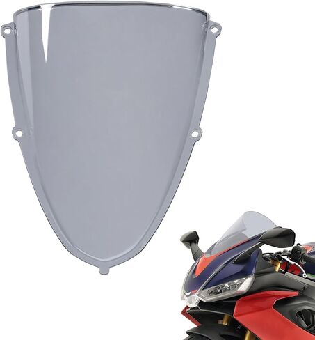 Motorcycle Windshield Deflector Windscreen Fit for Aprillia RS660 RS 660 2020 2021 2022 2023 2024 Wind Shield Screen Visor Flyscreen, Black in Saudi Arabia