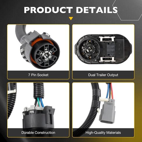 مجموعة أدوات سحب المقطورة 9L3Z-15A416-A مع موصل وأسلاك، متوافقة مع Ford F-150 2009-2014، استبدل OE# 9L3Z15A416A in Saudi Arabia
